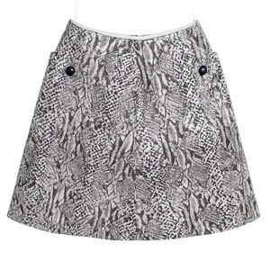 Vintage Faux Snake Vinyl MINI Skirt HAYMAKER Size 10 Black White